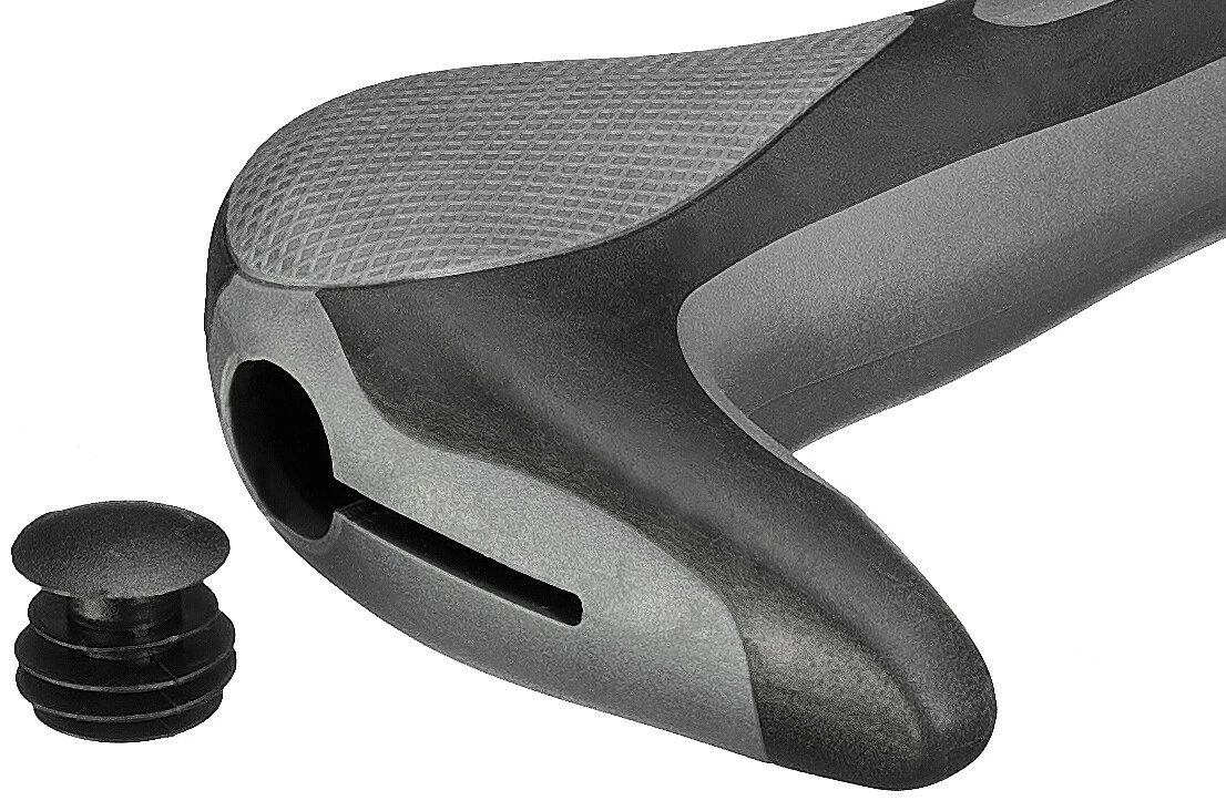 XLC Bei Brügelmann Online XLC GR-G16 Hitch Griffe Mit Integrierten Barends Grau/schwarz 3 XLC Bei Brügelmann Online XLC GR-G16 Hitch Griffe Mit Integrierten Barends Grau/schwarz